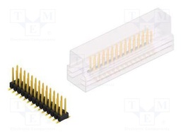 Connector: pin strips; pin header; male; PIN: 28; 2.54mm; SMT; 2x14