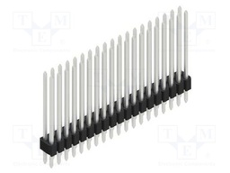 Connector: pin strips; pin header; male; PIN: 38; 1.27mm; THT; 2x19
