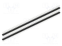 Connector: pin strips; pin header; male; PIN: 43; 2mm; THT; 1x43