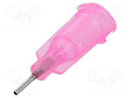 Needle: steel; 0.25"; Size: 20; straight; 0.6mm; Mounting: Luer Lock