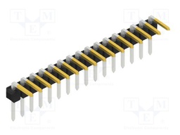 Connector: pin strips; pin header; male; PIN: 16; 2.54mm; THT; 1x16