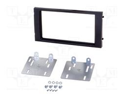 Radio frame; Seat; 2 DIN; black