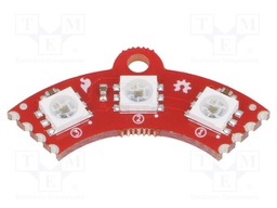 Module: LED controller; 5VDC; APA102C; 35.7x17.7x3.2mm; left
