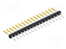 Connector: pin strips; pin header; male; PIN: 17; 2mm; SMT; 1x17