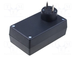 Enclosure: for power supplies; X: 71mm; Y: 120mm; Z: 45mm; black