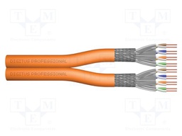 Wire; S/FTP; 8x2x23AWG; 7; wire; Insulation: LSZH; orange; 500m