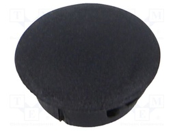 Accessories: stopper; H: 6mm; push-in,snap-fastener; black; PGM-10