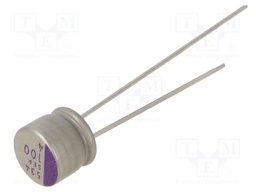 Capacitor: polymer; 100uF; 4VDC; ESR: 40mΩ; SEP; SMD; ±20%; -55÷105°C