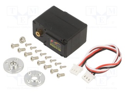Motor: servo; 12VDC; standard; digital; 45.2x24.7x35mm; metal; 360°
