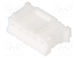 Plug; wire-board; female; 140; 2mm; PIN: 5; w/o contacts; for cable