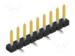 Connector: pin strips; pin header; male; PIN: 9; 2mm; SMT; 1x9; 100V