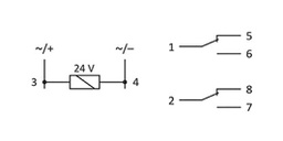 Timer; 0,1s÷24days; DPDT; 250VAC/10A; Usup: 24VAC; 24VDC; -25÷50°C