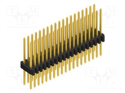 Connector: pin strips; pin header; male; PIN: 38; 1.27mm; THT; 2x19