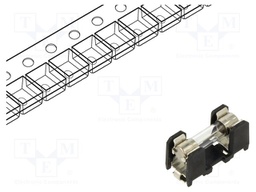Holder; SMT; 5x20mm; -40÷85°C; Contacts: copper alloy; 250VAC; IP20