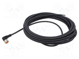 Cable: for sensors/automation; M12; PIN: 5; angled; 10m; plug; 60VDC