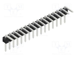 Connector: pin strips; pin header; male; PIN: 16; 2.54mm; THT; 1x16