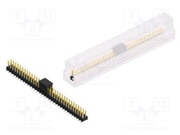 Connector: pin strips; pin header; male; PIN: 66; 2.54mm; SMT; 2x33
