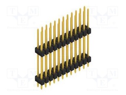 Connector: pin strips; pin header; male; PIN: 24; 2.54mm; THT; 2x12