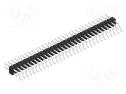 Connector: pin strips; pin header; male; PIN: 62; 2.54mm; SMT; 2x31