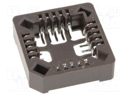Socket: PLCC; PIN: 20; phosphor bronze; tinned; 1A; SMT