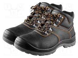 Boots; Size: 43; black; leather; slip,impact