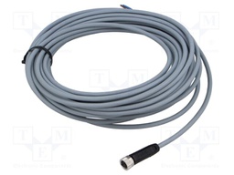Cable: for sensors/automation; M8; PIN: 3; straight; 10m; plug; 4A