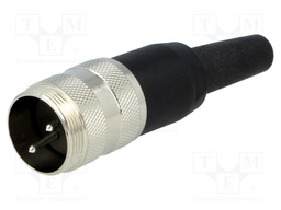 Connector: M16; male; for cable; IP40; plug; soldering; 300V; PIN: 2