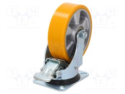 Transport wheel; Ø: 160mm; W: 50mm; H: 200mm; torsional with lock