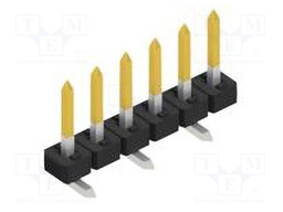 Connector: pin strips; pin header; male; PIN: 6; 2mm; SMT; 1x6; 100V