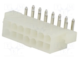 Socket; wire-board; male; MF42; 4.2mm; PIN: 14; THT; mounting holes