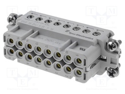Connector: HTS; female; HTS HA; PIN: 16; size 5; 16A; 250V; -40÷125°C
