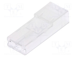 Terminals cover; for push-on 6.3mm connectors; UL94HB