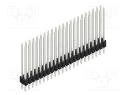 Connector: pin strips; pin header; male; PIN: 44; 1.27mm; THT; 2x22