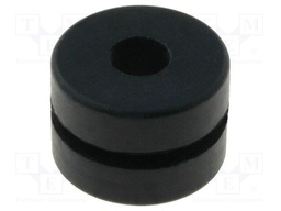 Grommet; Ømount.hole: 8.1mm; Øhole: 3.6mm; rubber; black