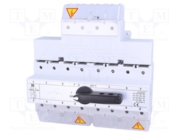Switch: mains-generator; Stabl.pos: 3; 125A; I-0-II; Mounting: DIN
