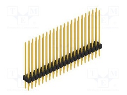 Connector: pin strips; pin header; male; PIN: 42; 2.54mm; THT; 2x21