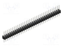 Connector: pin strips; pin header; male; PIN: 33; 1.27mm; THT; 1x33