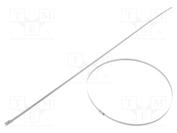 Cable tie; L: 521mm; W: 4.6mm; stainless steel AISI 304; 900N