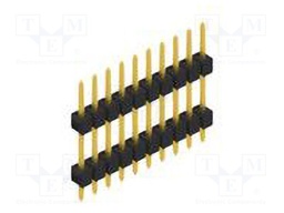 Connector: pin strips; pin header; male; PIN: 10; 2.54mm; THT; 1x10