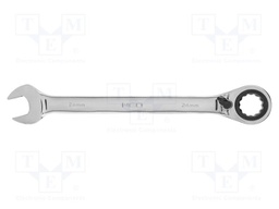 Wrench; combination spanner,with ratchet; 24mm; with switch