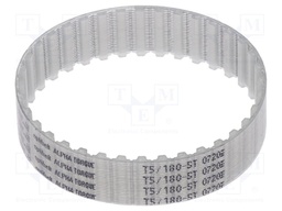 Timing belt; T5; W: 16mm; H: 2.2mm; Lw: 180mm; Tooth height: 1.2mm