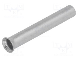 Bootlace ferrule; non-insulated; copper; 1mm2; 12mm; tinned