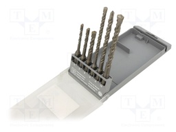 Drill set; for concrete; concrete,brick type materials; 6pcs.
