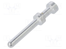 Contact; male; 1mm2; 18AWG; silver plated; crimped; bulk; for cable