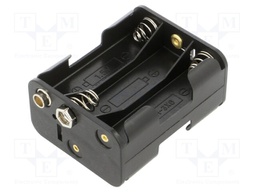 Holder; AA,R6; Batt.no: 6; 6F22 type; black