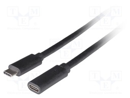 Cable; USB 3.1 Gen 1; USB C socket,USB C plug; gold-plated; 1.5m