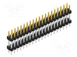 Connector: pin strips; pin header; male; PIN: 40; 2mm; THT; 2x20