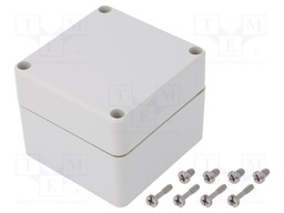 Enclosure: multipurpose; X: 80mm; Y: 82mm; Z: 65mm; EURONORD; grey