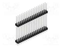 Connector: pin strips; pin header; male; PIN: 36; 2.54mm; THT; 2x18