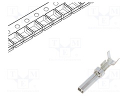 Contact; male; 16AWG÷22AWG; tinned; crimped; for cable; 6.2mm; 600V